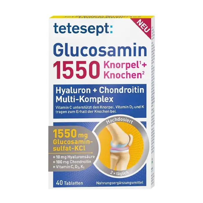 Glucosamin 1550 Tetesept 40 viên - Viên bổ xương khớp, giảm đau