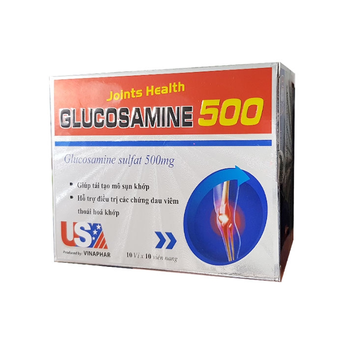 Tpbvsk Joints Health Glucosamine 500mg USA, Hộp 100 viên