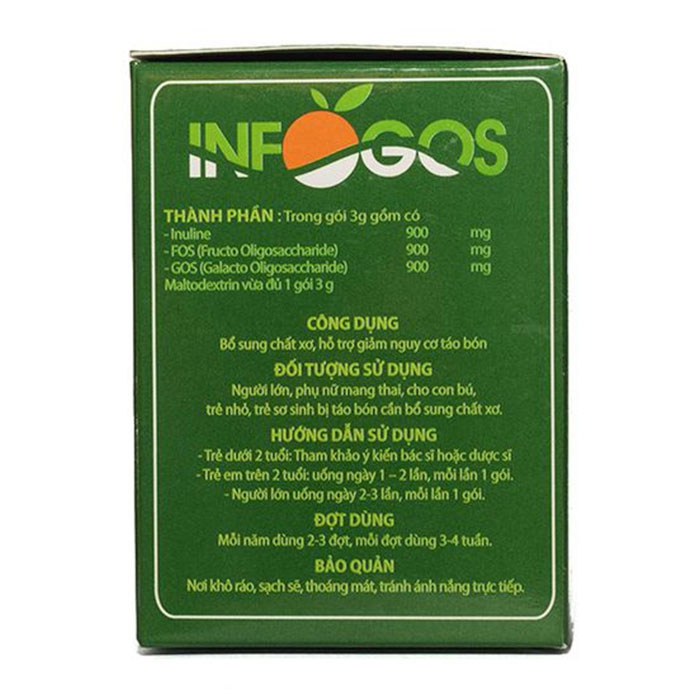 Gói bổ sung chất xơ Infogos 30 gói x 3g