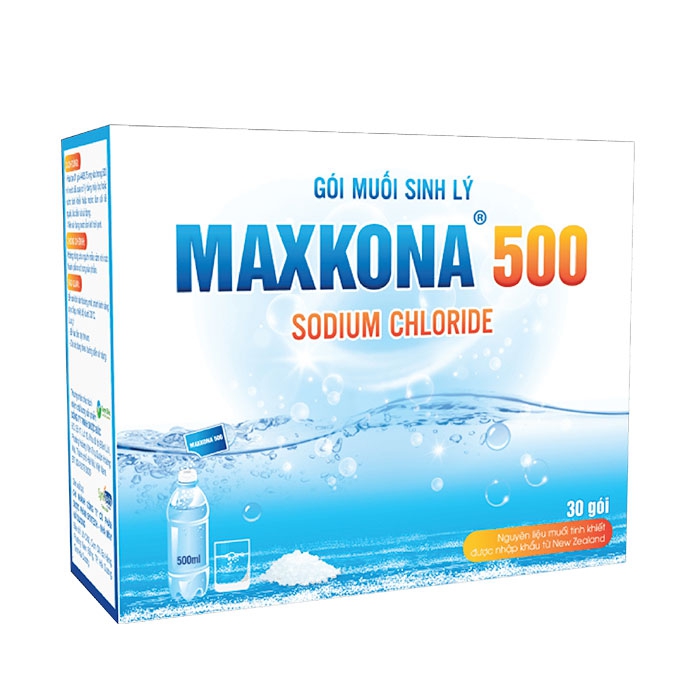 Gói muối sinh lý Maxkona 500 hộp 30 gói