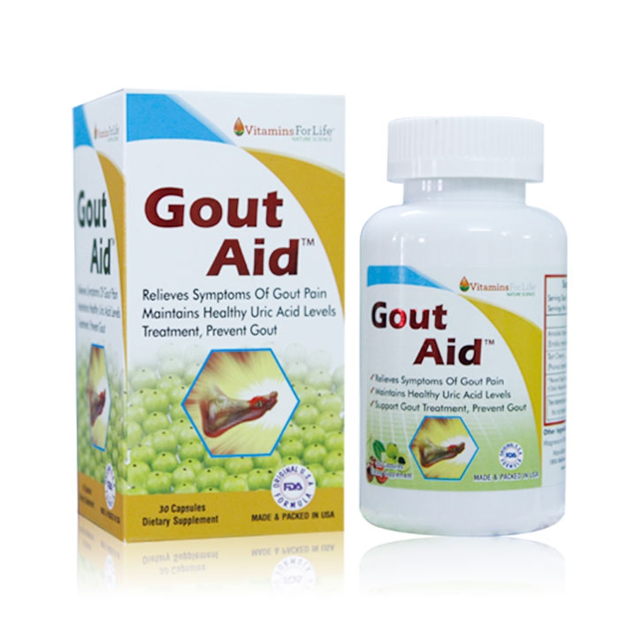 Hỗ trợ ngừa bênh Gút Gout Aid Vitamins For Life, Hộp 30 viên