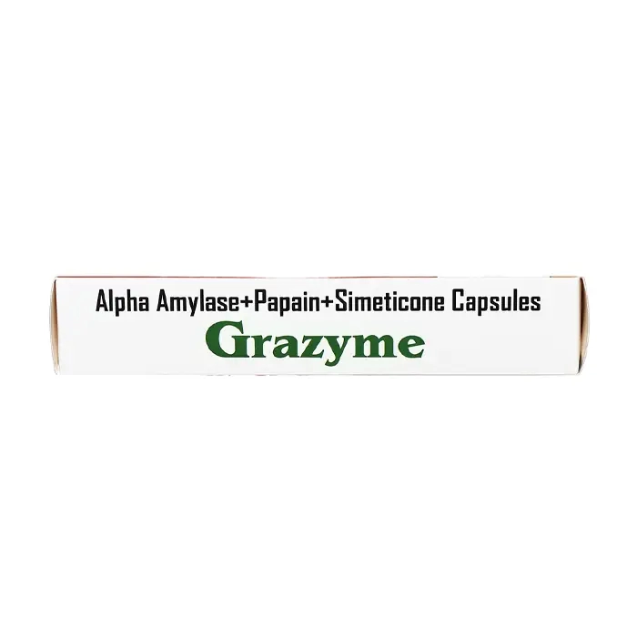 Grazyme 230mg Gracure 3 vỉ x 10 viên - Trị đầy hơi, khó tiêu