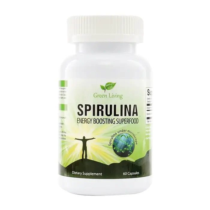 Green Living Spirulina Nature Gift 60 viên - Viên uống hỗ trợ đề kháng
