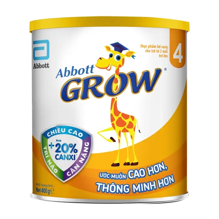 Grow 4 Abbott 400g - Hỗ trợ phát triển xương, răng