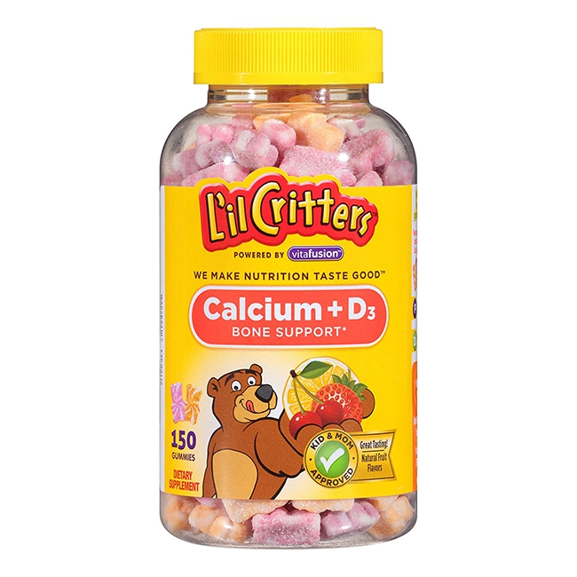 L’il Critters Gummy Calcium Vitamin D3 | Chai 150 viên