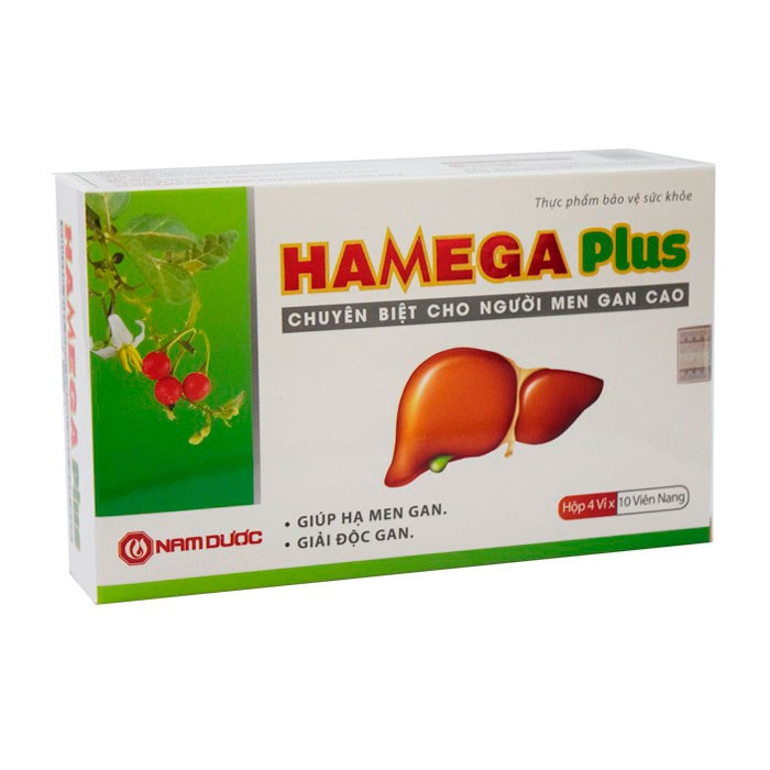 Hamega Plus Nam dược 4 vỉ x 10 viên - Viên uống hạ men gan