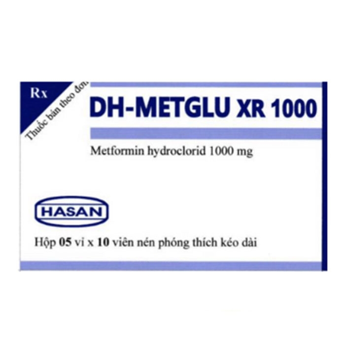 Hasan DH-Metglu XR 1000mg, Hộp 50 viên