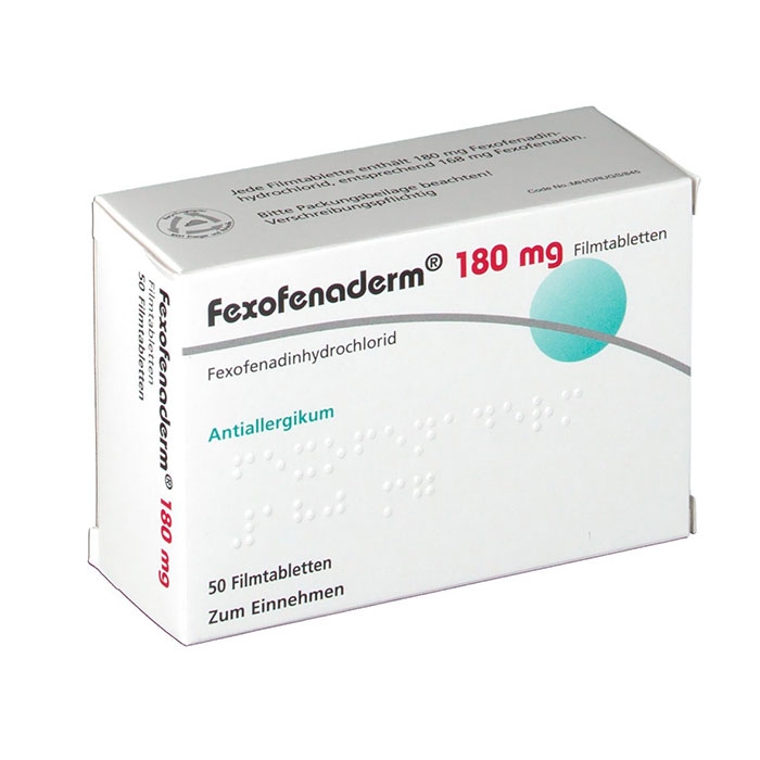 Hasan Fexofenaderm 180 mg 100 viên