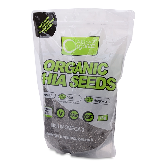 Hạt chia Organic Chia Seeds tăng cường năng lượng