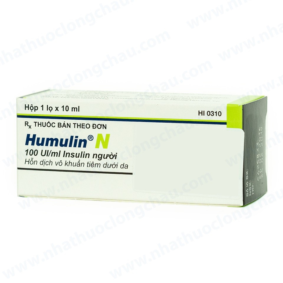 Thuốc Humulin N INJ 100IU/ml, Hộp 1 lọ x 10ml
