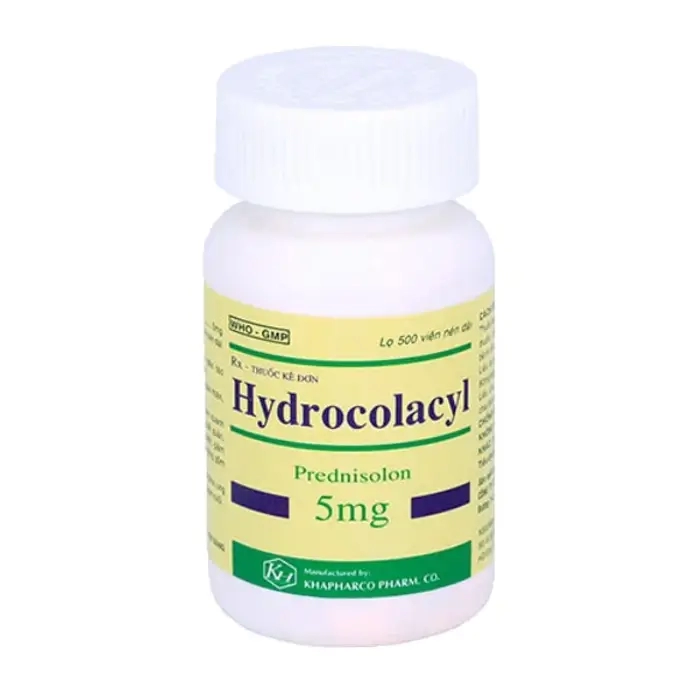 Hydrocolacyl 5mg Khapharco, Chai 100 viên - Thuốc kháng viêm
