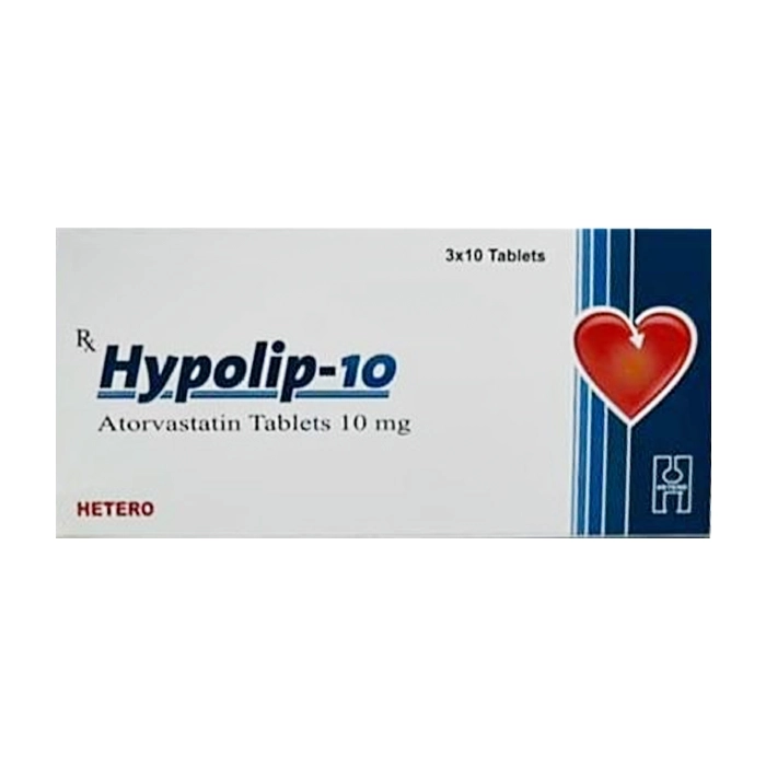 Hypolip Hetero 10mg, 3 vỉ x 10 viên