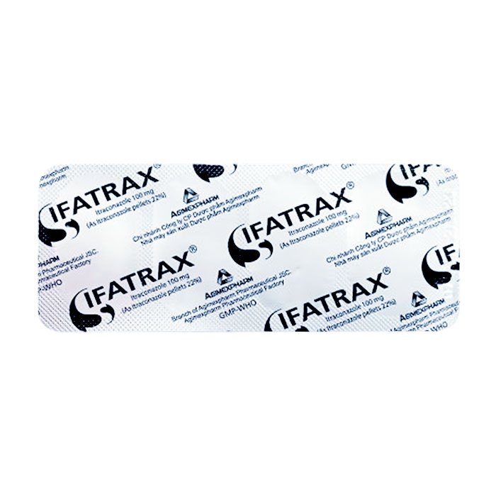 Ifatrax 100 Agimexpharm 1 vỉ x 4 viên