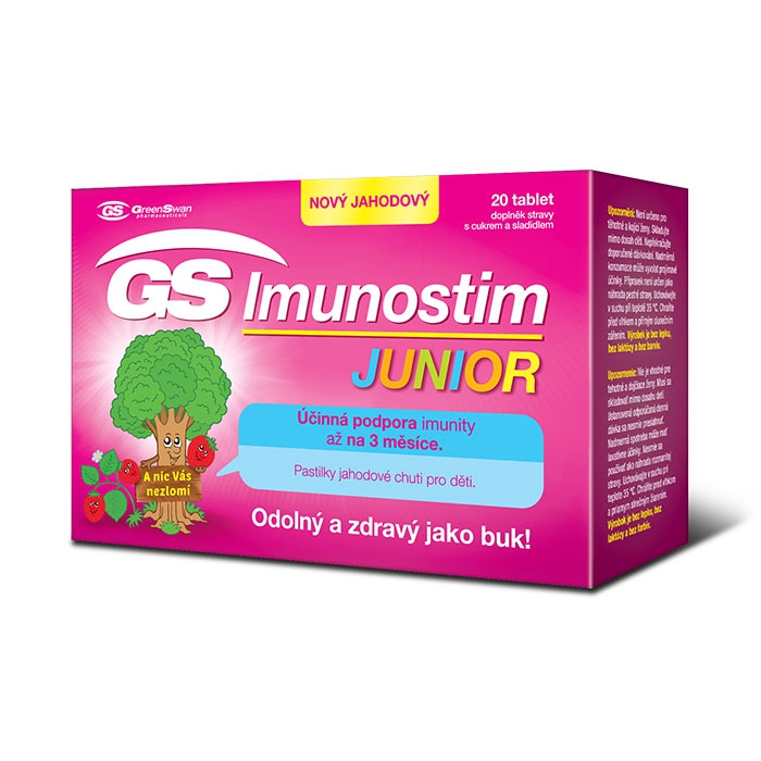 Tpbvsk tăng cường miễn dịch GS Imunostim Junior, Hộp 20 viên
