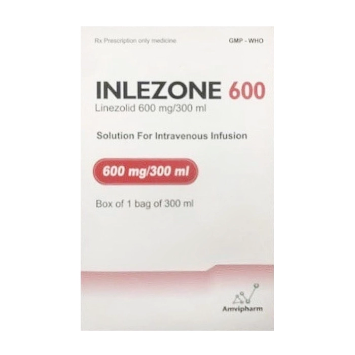 Inlezone 600mg Amvipharm 300ml - Trị các trường hợp nhiễm khuẩn