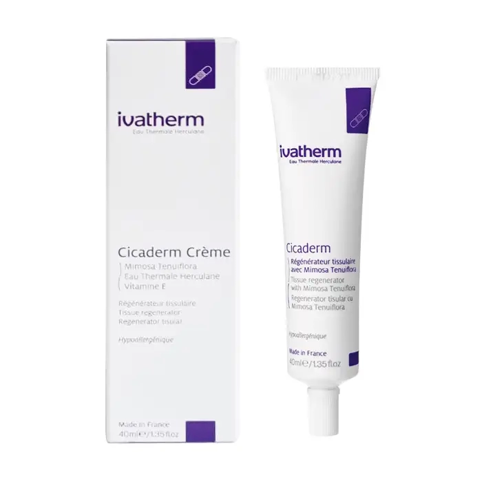 Ivatherm Cicaderm Crème 40ml - Kem tái tạo và ngăn ngừa sẹo