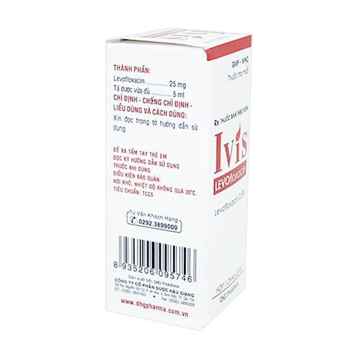 Ivis Levofloxacin 25mg DHG 5ml
