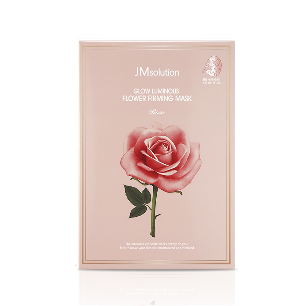 Mặt nạ tinh chất hoa hồng JM Solution Glow Luminous Flower Firming Mask Rose (Hộp 10 miếng 30ml)