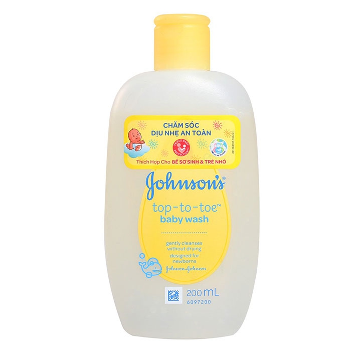 Sữa tắm gội toàn thân Johnson Baby Top-To-Toe Wash 200ml