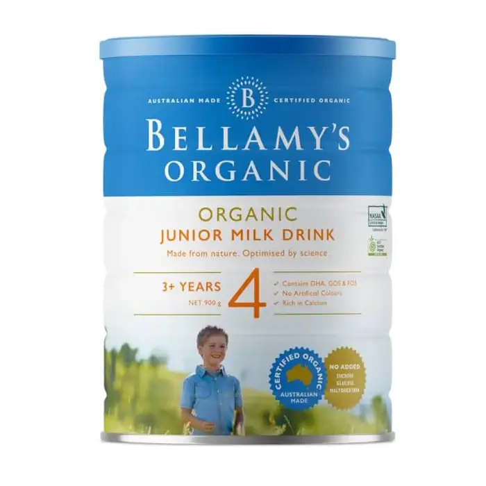 Junior Milk Drink 4 Bellamy's Organic 900g - Tăng cường hệ miễn dịch