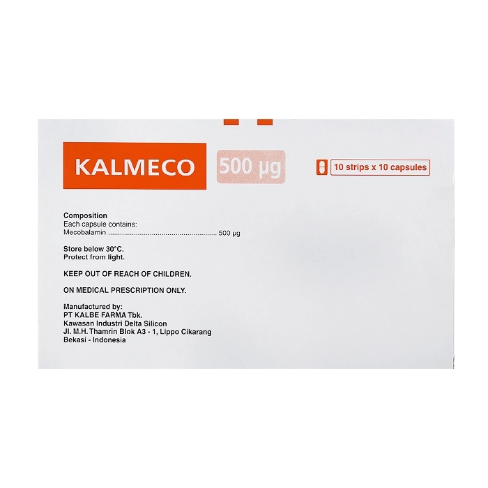 Kalmeco 500mcg Kalbe 10 vỉ x 10 viên - Trị các bệnh thần kinh ngoại biên
