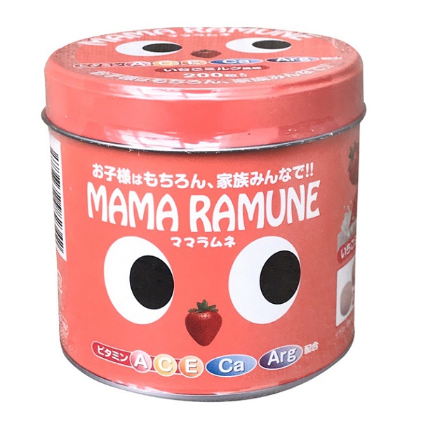 Kẹo ăn ngon Mama Ramune Nhật Bản, Hộp 200 viên