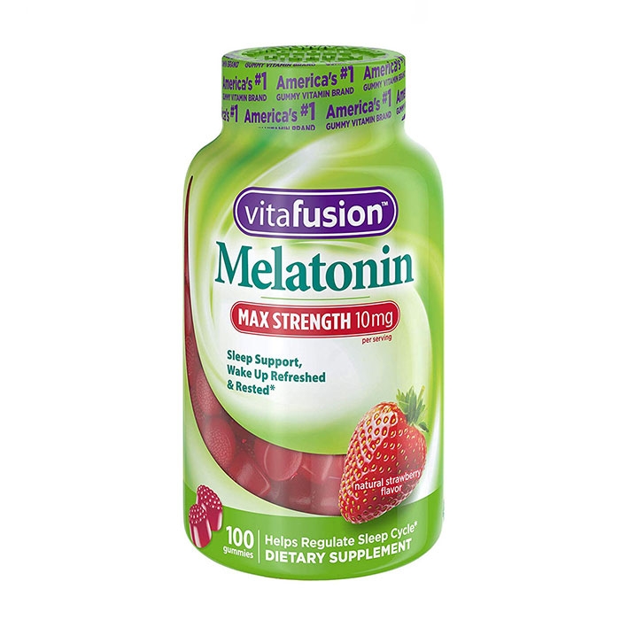 Kẹo dẻo hổ trợ ngủ ngon Vitafusion Melatonin 10mg, Chai 100 viên