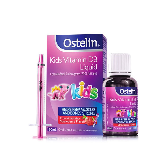 Ostelin Kids Vitamin D3  Liquid dùng cho bé từ 6 tháng tuổi