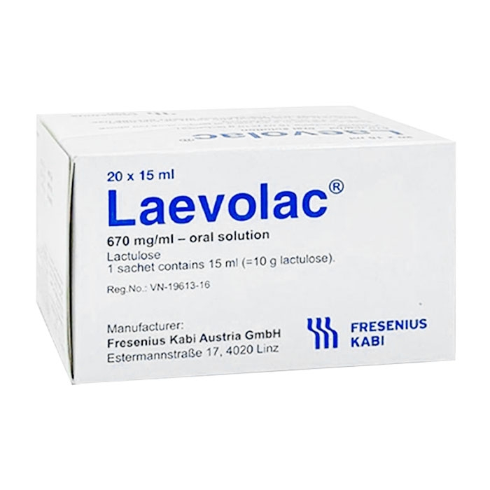 Laevolac 670 mg/ml (20 gói x 15ml) - Trị táo bón 