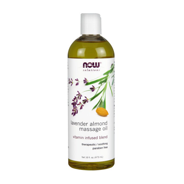 Lavender Almond Massage Oil Now 473ml - Tinh dầu Massage hương oải hương