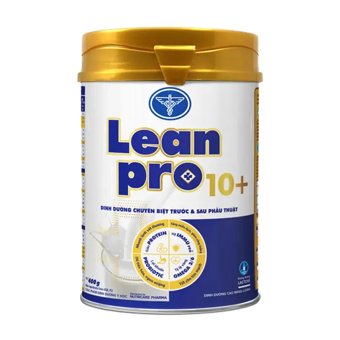 LeanPro 10+ Nutricare 400g - Sữa dinh dưỡng chuyên biệt trước và sau phẫu thuật