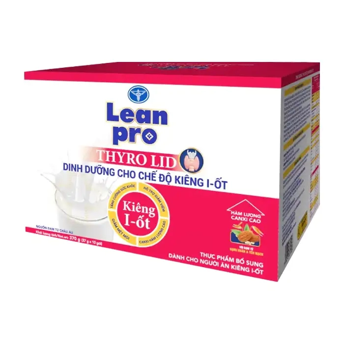 Leanpro Thyro Lid Nutricare 10 gói x 37g - Sữa dinh dưỡng y học kiêng i ốt