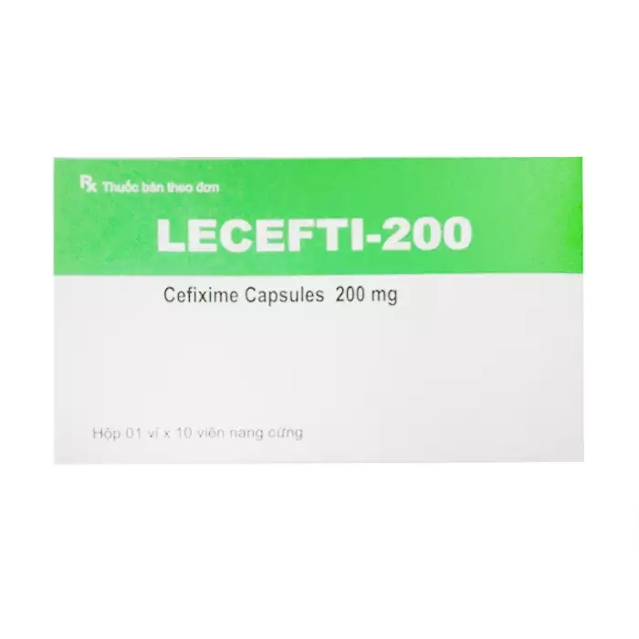 Lecefti-200 Maxim 1 vỉ x 10 viên - Thuốc điều trị nhiễm khuẩn