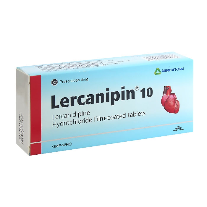 Lercanipin 10 Agimexpharm 3 vỉ x 10 viên