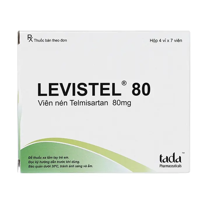 Levistel 80mg AdaPharma, 4 vỉ x 7 viên - Thuốc huyết áp