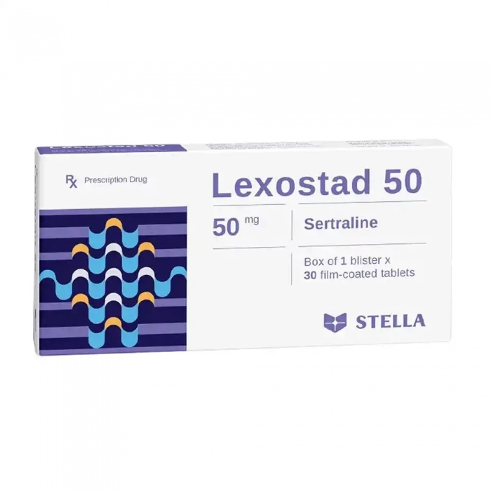 Lexostad 50mg Stella, Hộp 30 viên