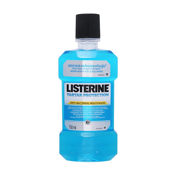Nước súc miệng ngăn ngừa vôi răng Listerine Tartar Protection 750ml