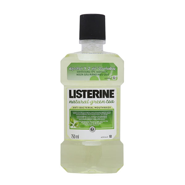 Nước xúc miệng Listerine Natural Green Tea 750ml