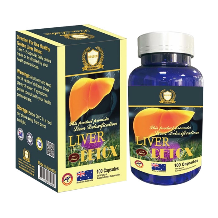 Liver Detox Healthy Golden 100 viên - Viên uống bổ gan