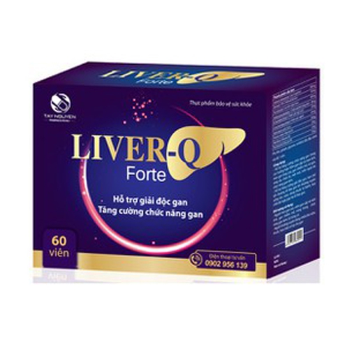 LIVER - Q Forte viên uống giải độc gan | Hộp 60 viên