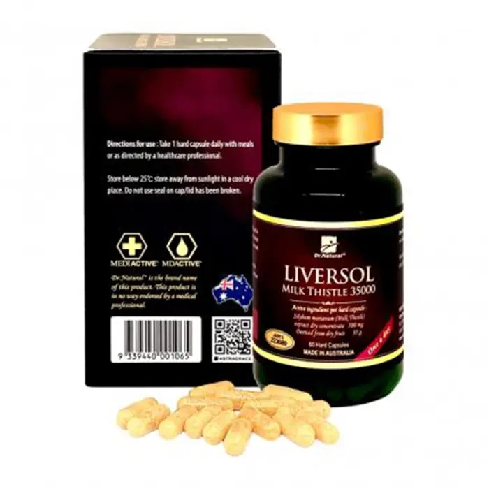 LiverSol Milk Thistle 35000 Dr.Natural 60 viên – Hỗ trợ bảo vệ và duy trì chức năng gan