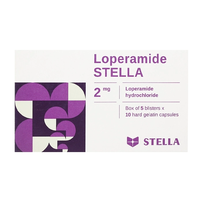 Loperamide Stella 2mg 5 vỉ x 10 viên