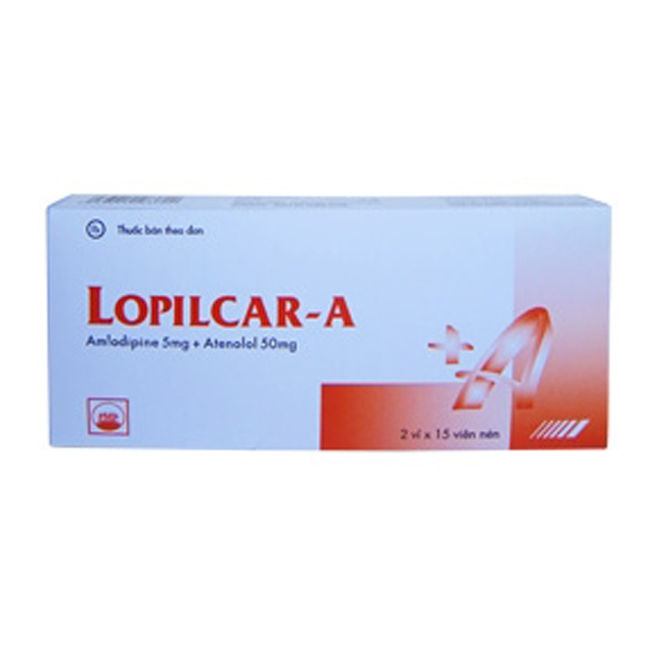 LOPILCAR-A - Atenolol 50mg, Amlodipin 5mg