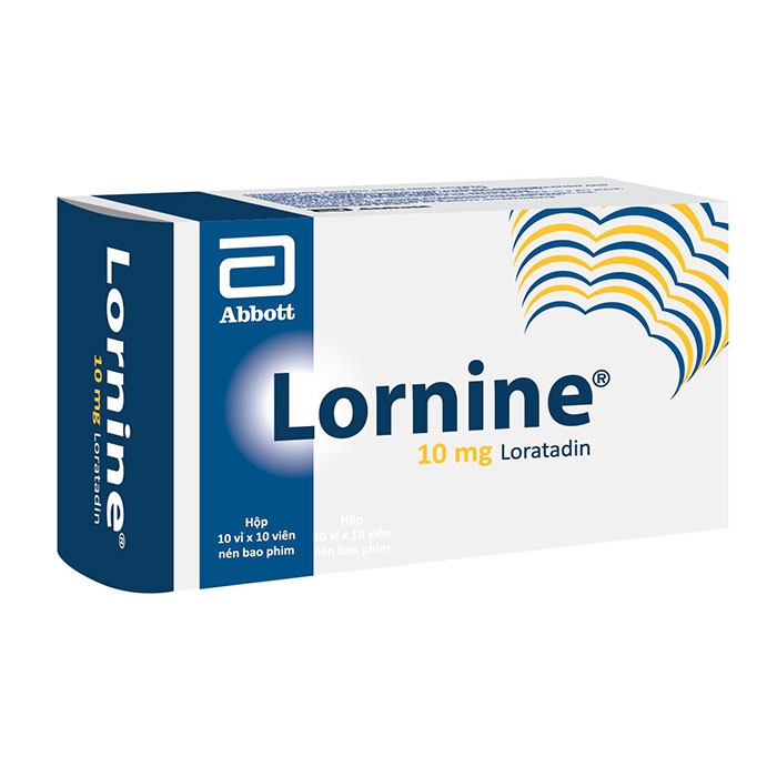 Thuốc kháng dị ứng  Abbott Lornine 10mg | Hộp 100 viên