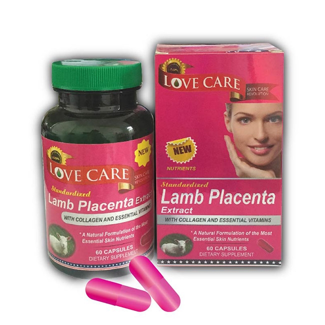 Love Care Lamb Placenta Extract cải thiện sắc tố da, tăng tính đàn hồi và chống chảy xệ