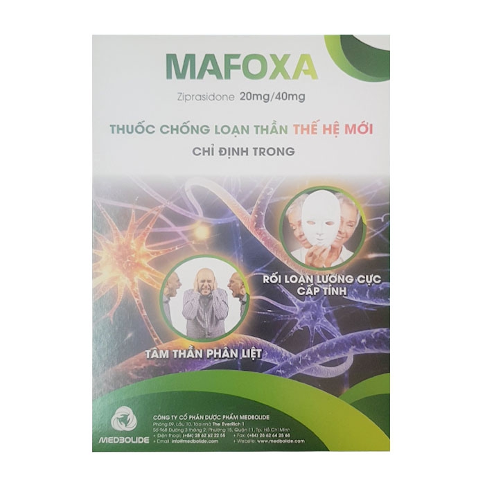 Mafoxa 20mg/40mg Medbolide 3 vỉ x 10 viên