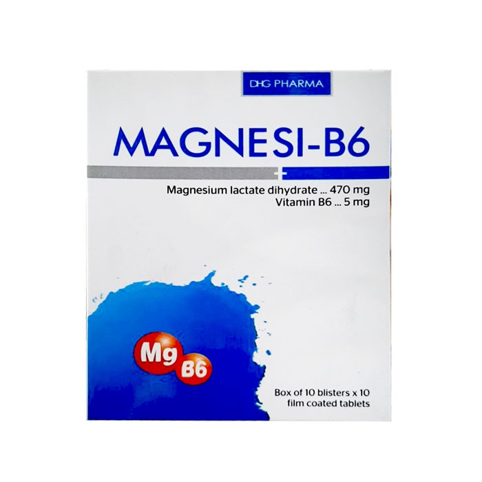 Thuốc Magnesi B6 DHG, Hộp 100 viên
