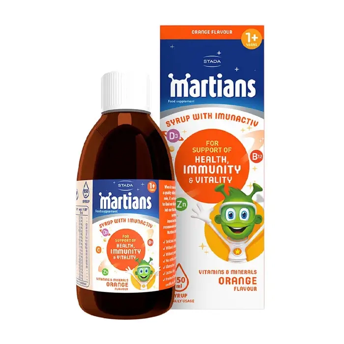Martians Syrups with Imunactiv Walmark 150ml - Siro tăng sức đề kháng cho trẻ