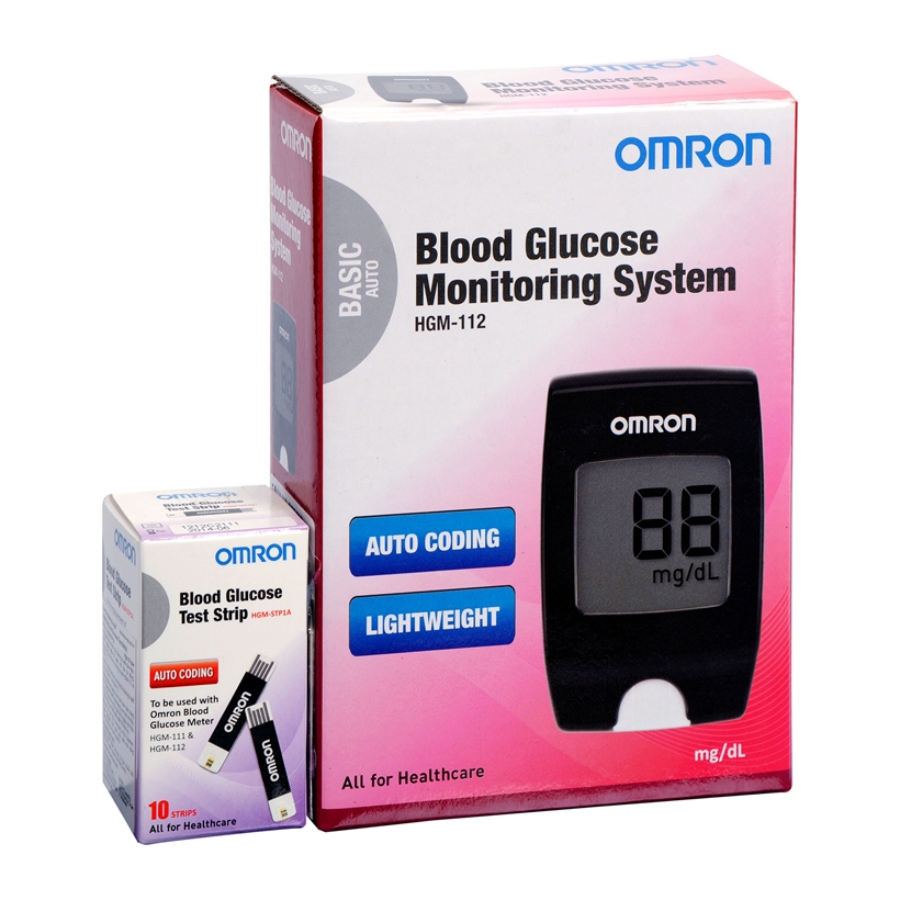 Máy đo đường huyết Omron HGM-112mg/dL - Khuyên dùng mg/dL