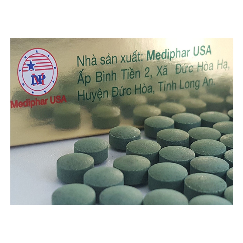 Mediphar USA Spirulina 500mg  MDP, Chai 1200 viên Nén